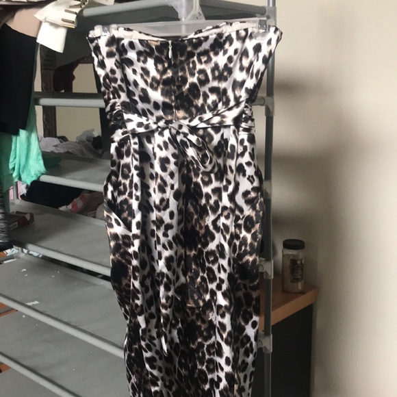 Cheetah print silk dress with pockets - Picture 2 of 2